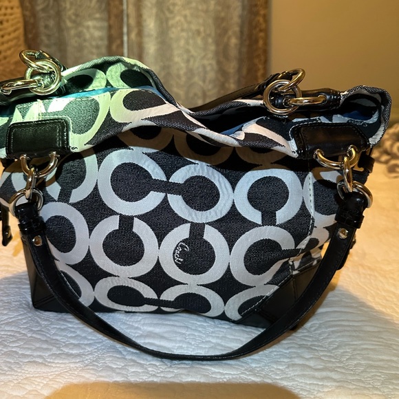 Coach Tote, lots of room. Used, some stains, see pictures - Picture 12 of 12